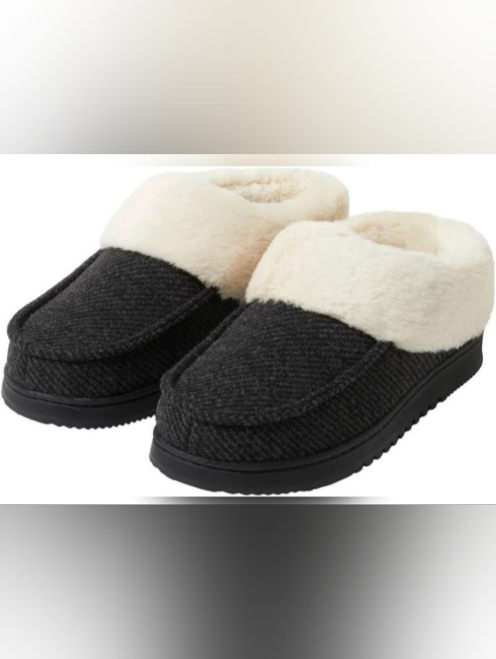 NWT Women's Memory Foam Slippers, Size 42